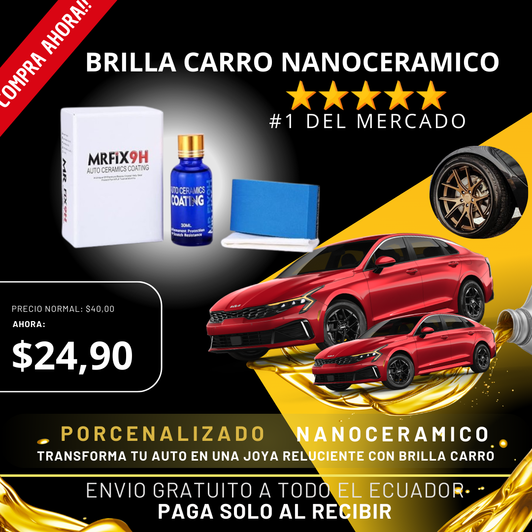 Brilla Carro Porcelanizado Nano Cerámico + REGALO